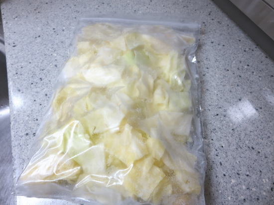 キャベツの冷凍保存 野菜の冷凍保存の仕方